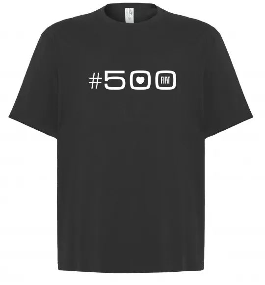 Футболка Оверсайз 500 Fiat Чорний фото