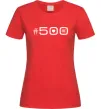 Жіноча футболка 500 Fiat Червоний фото