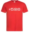 Чоловіча футболка 500 Fiat Червоний фото