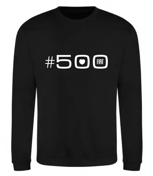 Світшот 500 Fiat Чорний фото