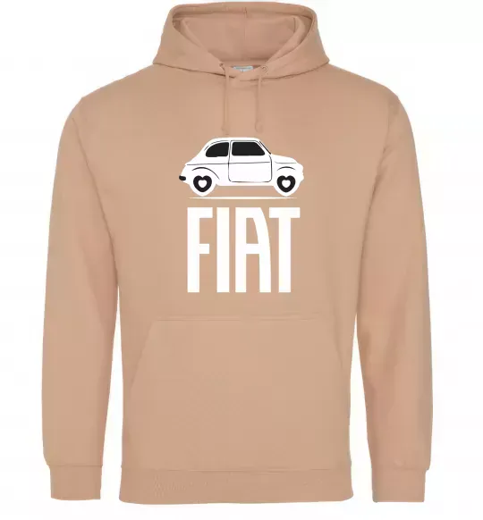 Чоловіча толстовка (худі) Fiat машина Пісочний фото
