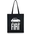 Еко-сумка Fiat машина Чорний фото