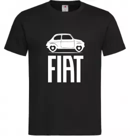 Чоловіча футболка Fiat машина Чорний фото
