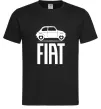 Чоловіча футболка Fiat машина Чорний фото