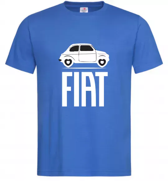 Чоловіча футболка Fiat машина Яскраво-синій фото