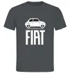 Чоловіча футболка Fiat машина Графіт фото