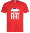 Чоловіча футболка Fiat машина Червоний фото