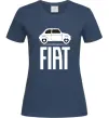 Жіноча футболка Fiat машина Темно-синій фото