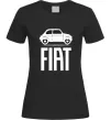 Жіноча футболка Fiat машина Чорний фото