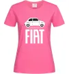Жіноча футболка Fiat машина Яскраво-рожевий фото