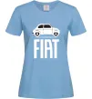 Жіноча футболка Fiat машина Блакитний фото
