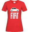 Жіноча футболка Fiat машина Червоний фото