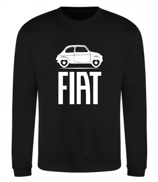 Світшот Fiat машина Чорний фото