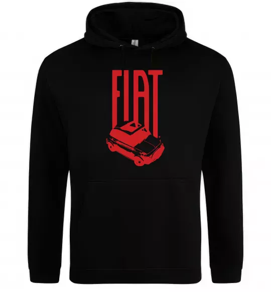 Женская толстовка (худи) Fiat car Черный фото