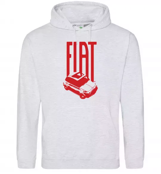 Женская толстовка (худи) Fiat car Серый меланж фото
