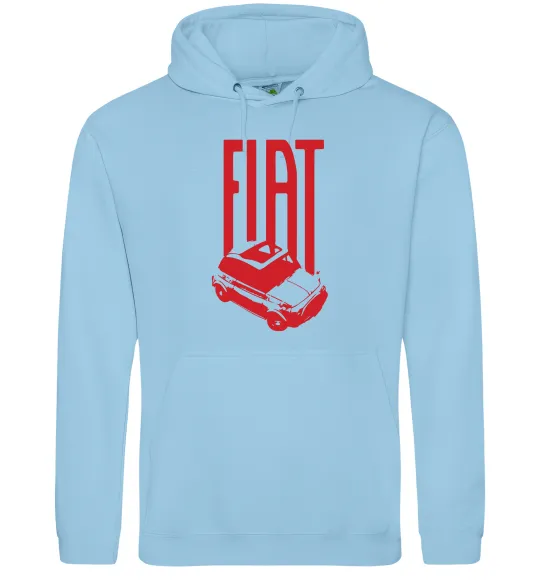 Жіноча толстовка (худі) Fiat car Блакитний фото