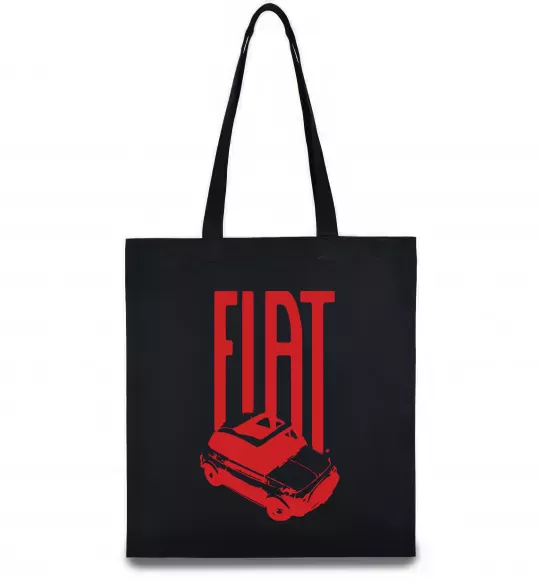 Эко-сумка Fiat car Черный фото
