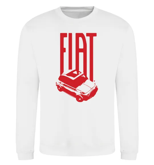 Свитшот Fiat car Белый фото