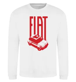 Свитшот Fiat car Белый фото