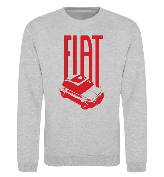 Свитшот Fiat car Серый меланж фото