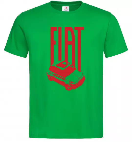 Чоловіча футболка Fiat car Зелений фото