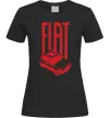 Женская футболка Fiat car Черный фото