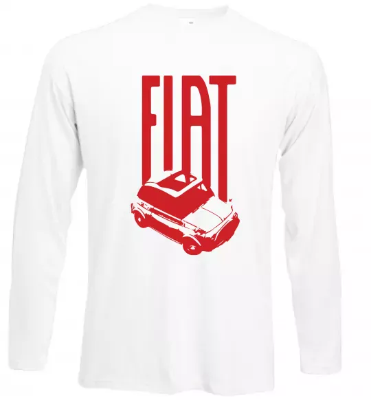 Лонгслів Fiat car Білий фото