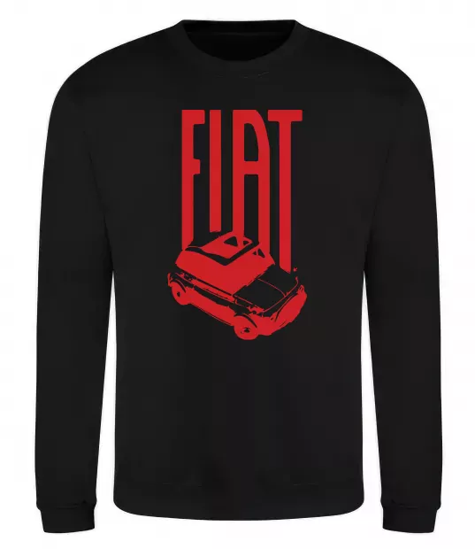 Світшот Fiat car Чорний фото
