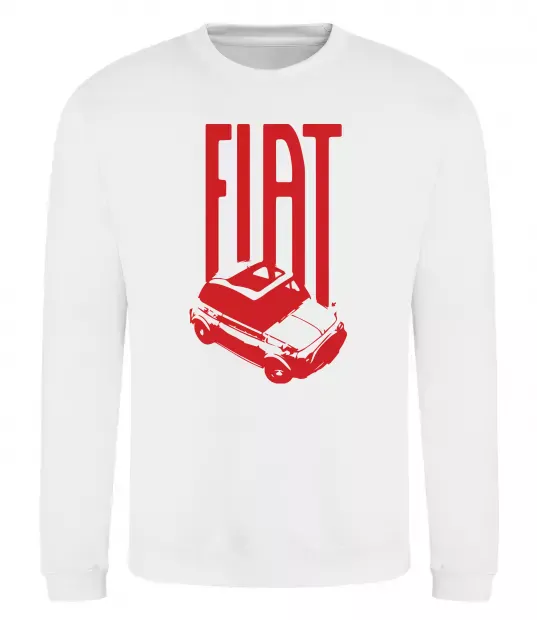 Світшот Fiat car Білий фото
