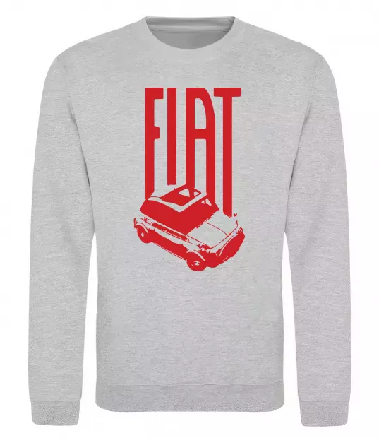 Світшот Fiat car Сірий меланж фото