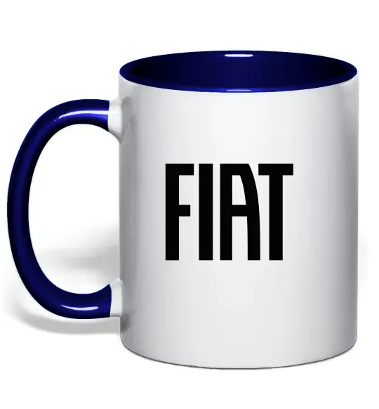 Чашка з кольоровою ручкою Fiat назва Глибокий темно-синій фото
