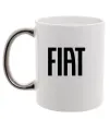 Чашка з кольоровою ручкою Fiat назва Срібло фото