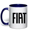 Чашка с цветной ручкой Fiat назва Глубокий темно-синий фото