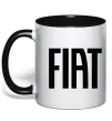 Чашка с цветной ручкой Fiat назва Черный фото