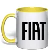 Чашка с цветной ручкой Fiat назва Лимонный фото