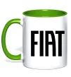 Чашка с цветной ручкой Fiat назва Лаймовый фото