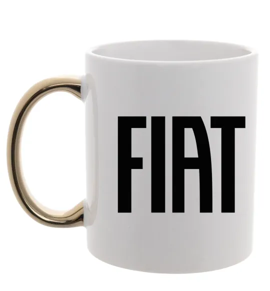 Чашка с цветной ручкой Fiat назва Золото фото
