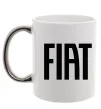 Чашка с цветной ручкой Fiat назва Серебро фото