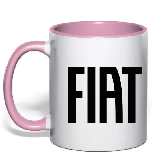 Чашка с цветной ручкой Fiat назва Нежно розовый фото