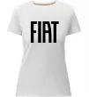 Жіноча преміум футболка Fiat назва Білий фото