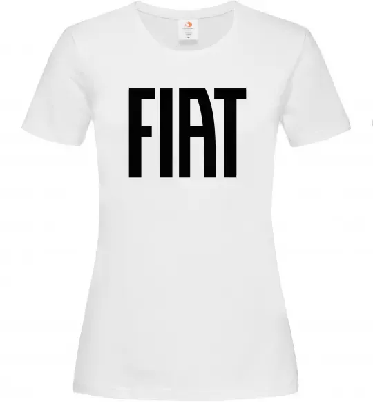 Женская футболка Fiat назва Белый фото
