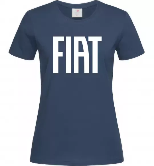 Женская футболка Fiat назва Темно-синий фото