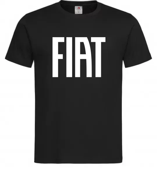 Чоловіча футболка Fiat назва Чорний фото