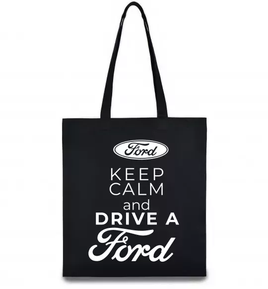 Еко-сумка Keep calm and drive Ford Чорний фото