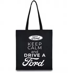 Еко-сумка Keep calm and drive Ford Чорний фото