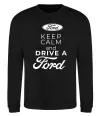 Світшот Keep calm and drive Ford Чорний Світшот Keep calm and drive Ford Чорний фото