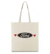 Еко-сумка Ford logo heart Бежевий фото