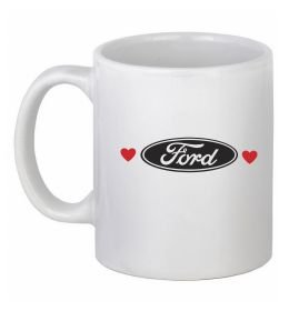Чашка керамічна Ford logo heart Чашка керамічна Ford logo heart