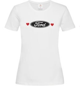 Жіноча футболка Ford logo heart Жіноча футболка Ford logo heart