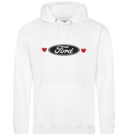 Чоловіча толстовка (худі) Ford logo heart